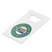 Kaapstad Zuid-Afrika Creditkaart Flessenopener (Voorkant Gekanteld)