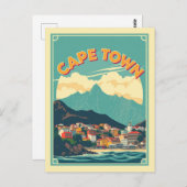 Kaapstad, Zuid-Afrika Culturele Patronen Reizen Briefkaart (Voorkant / Achterkant)