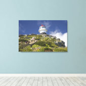 Kaapstad, Zuid-Afrika. Een vuurtoren op de Canvas Afdruk (Insitu (Houten vloer))