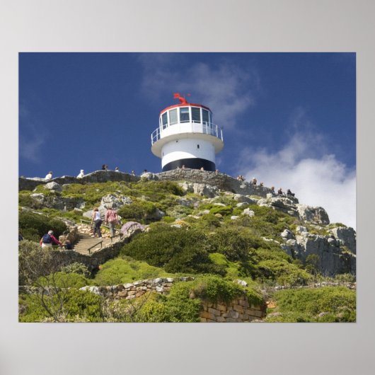 Kaapstad, Zuid-Afrika. Een vuurtoren op de Poster (Voorkant)