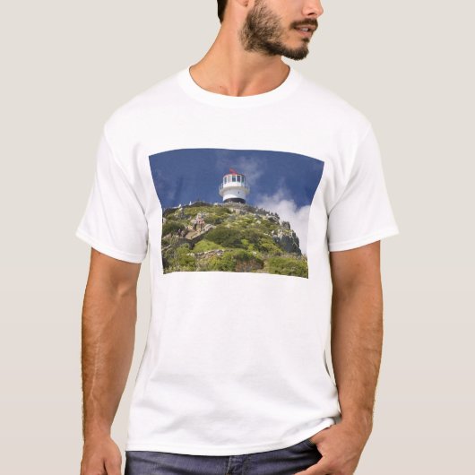 Kaapstad, Zuid-Afrika. Een vuurtoren op de T-shirt (Voorkant)