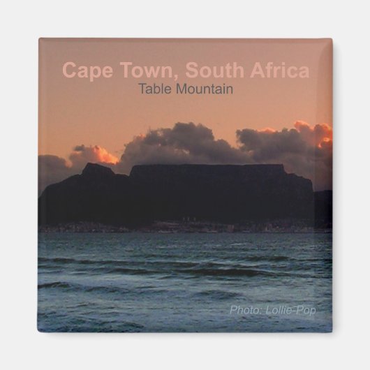 Kaapstad Zuid-Afrika Foto Souvenir Magneten (Voorkant)