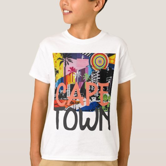 Kaapstad Zuid-Afrika Graffiti shirt, Boy's 2 T-shirt (Voorkant)
