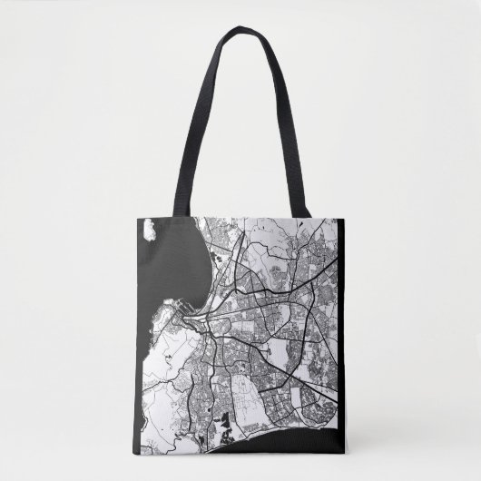 Kaapstad Zuid-Afrika Kaart Tote Bag (Voorkant)