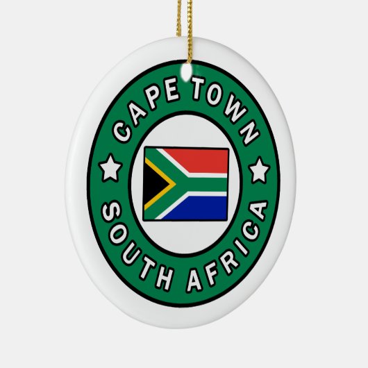 Kaapstad Zuid-Afrika Keramisch Ornament (Rechts)