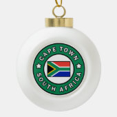 Kaapstad Zuid-Afrika Keramische Bal Ornament (Voorkant)