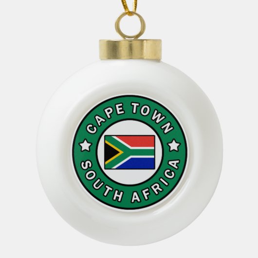 Kaapstad Zuid-Afrika Keramische Bal Ornament (Voorkant)