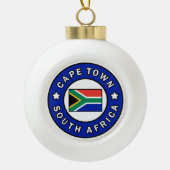 Kaapstad Zuid-Afrika Keramische Bal Ornament (Voorkant)