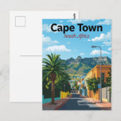 Kaapstad Zuid-Afrika Kleurrijke Straat Briefkaart (Voorkant / Achterkant)
