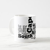 Kaapstad, Zuid-Afrika Koffiemok (Voorkant links)