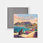 Kaapstad Zuid-Afrika Magneet (Voorkant / Achterkant)