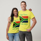 Kaapstad, Zuid-Afrika met Zuid-Afrikaanse vlag T-shirt (Unisex)
