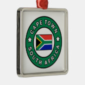 Kaapstad Zuid-Afrika Metalen Ornament (Rechts)