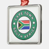 Kaapstad Zuid-Afrika Metalen Ornament (Links)