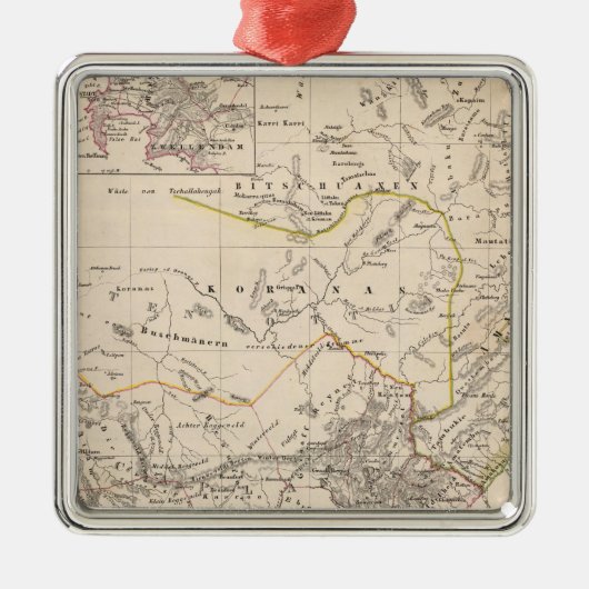 Kaapstad, Zuid-Afrika Metalen Ornament (Voorkant)