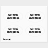 Kaapstad Zuid-Afrika ovalen stickers (Vel)