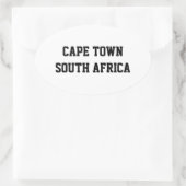 Kaapstad Zuid-Afrika ovalen stickers (Tas)