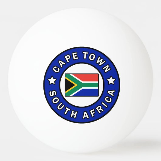 Kaapstad Zuid-Afrika Pingpongbal (Voorkant)
