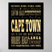 Kaapstad, Zuid-Afrika Poster (Voorkant)
