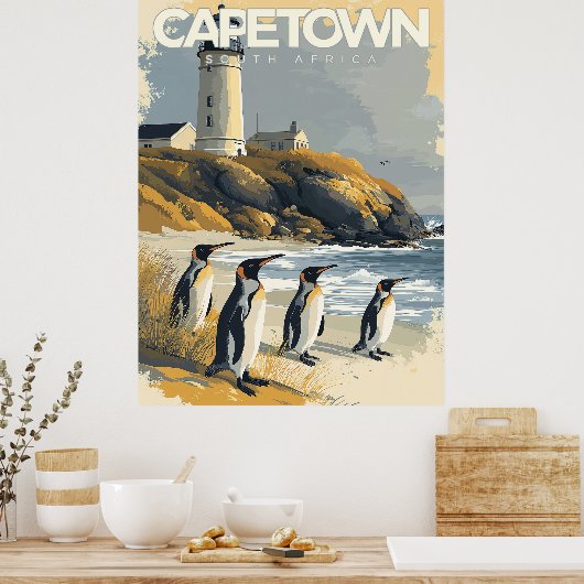 Kaapstad, Zuid-Afrika Poster (Keuken)