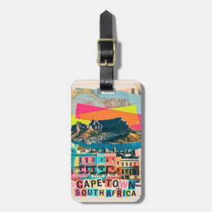 Kaapstad Zuid-Afrika Reis Bo-Kaap Landschap Bagagelabel