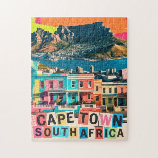 Kaapstad Zuid-Afrika Reis Bo-Kaap Landschap Legpuzzel (Verticaal)