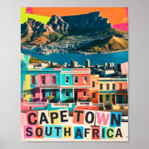 Kaapstad Zuid-Afrika Reis Bo-Kaap Landschap Poster