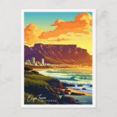 Kaapstad Zuid-Afrika reis  illustratie Briefkaart (Voorkant)
