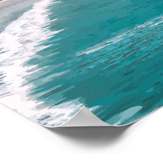 Kaapstad, Zuid-Afrika Reisbaan Poster (Hoek)