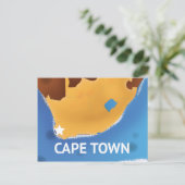Kaapstad Zuid-Afrika Reisposter Briefkaart (Staand voorkant)