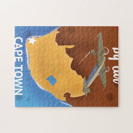 Kaapstad Zuid-Afrika Reisposter Legpuzzel (Horizontaal)