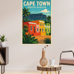 Kaapstad, Zuid-Afrika reisposter, Poster