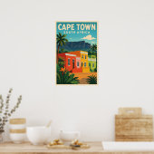Kaapstad, Zuid-Afrika reisposter, Poster (Keuken)