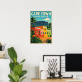 Kaapstad, Zuid-Afrika reisposter, Poster (Thuiskantoor)