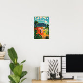 Kaapstad, Zuid-Afrika reisposter, Poster (Thuiskantoor)