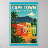 Kaapstad, Zuid-Afrika reisposter, Poster (Voorkant)