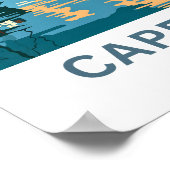 Kaapstad Zuid-Afrika Reisprint Poster (Hoek)