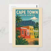 Kaapstad Zuid-Afrika Reizen Briefkaart (Voorkant / Achterkant)