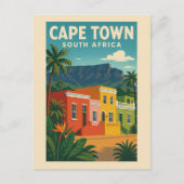 Kaapstad Zuid-Afrika Reizen Briefkaart (Voorkant)