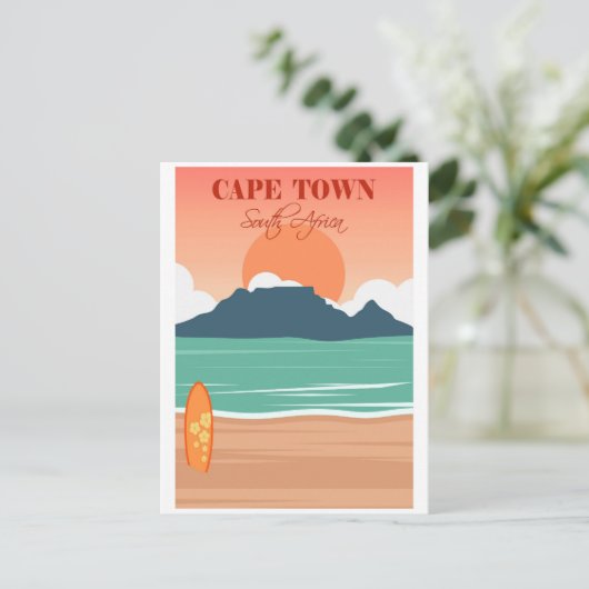 Kaapstad Zuid-Afrika Reizen Briefkaart (Staand voorkant)