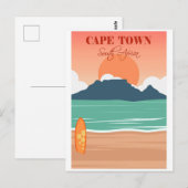 Kaapstad Zuid-Afrika Reizen Briefkaart (Voorkant / Achterkant)