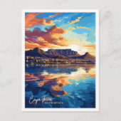 Kaapstad Zuid-Afrika Reizen Illustratie Briefkaart (Voorkant)