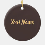 Kaapstad Zuid-Afrika Retro Leopard  Keramisch Ornament (Achterkant)