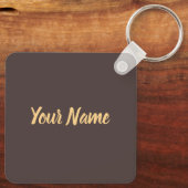 Kaapstad Zuid-Afrika Retro Leopard  Sleutelhanger (Achterkant)