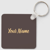 Kaapstad Zuid-Afrika Retro Leopard  Sleutelhanger (Achterkant)