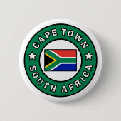 Kaapstad Zuid-Afrika Ronde Button 5,7 Cm (Voorkant)