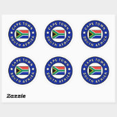 Kaapstad Zuid-Afrika Ronde Sticker (Vel)
