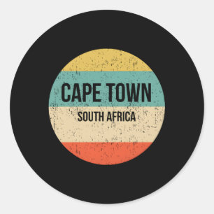 Kaapstad Zuid-Afrika Ronde Sticker