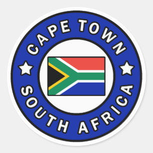 Kaapstad Zuid-Afrika Ronde Sticker