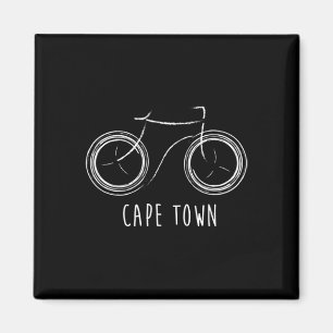 Kaapstad Zuid-Afrika Schattige Vintage Retro Fiets Magneet